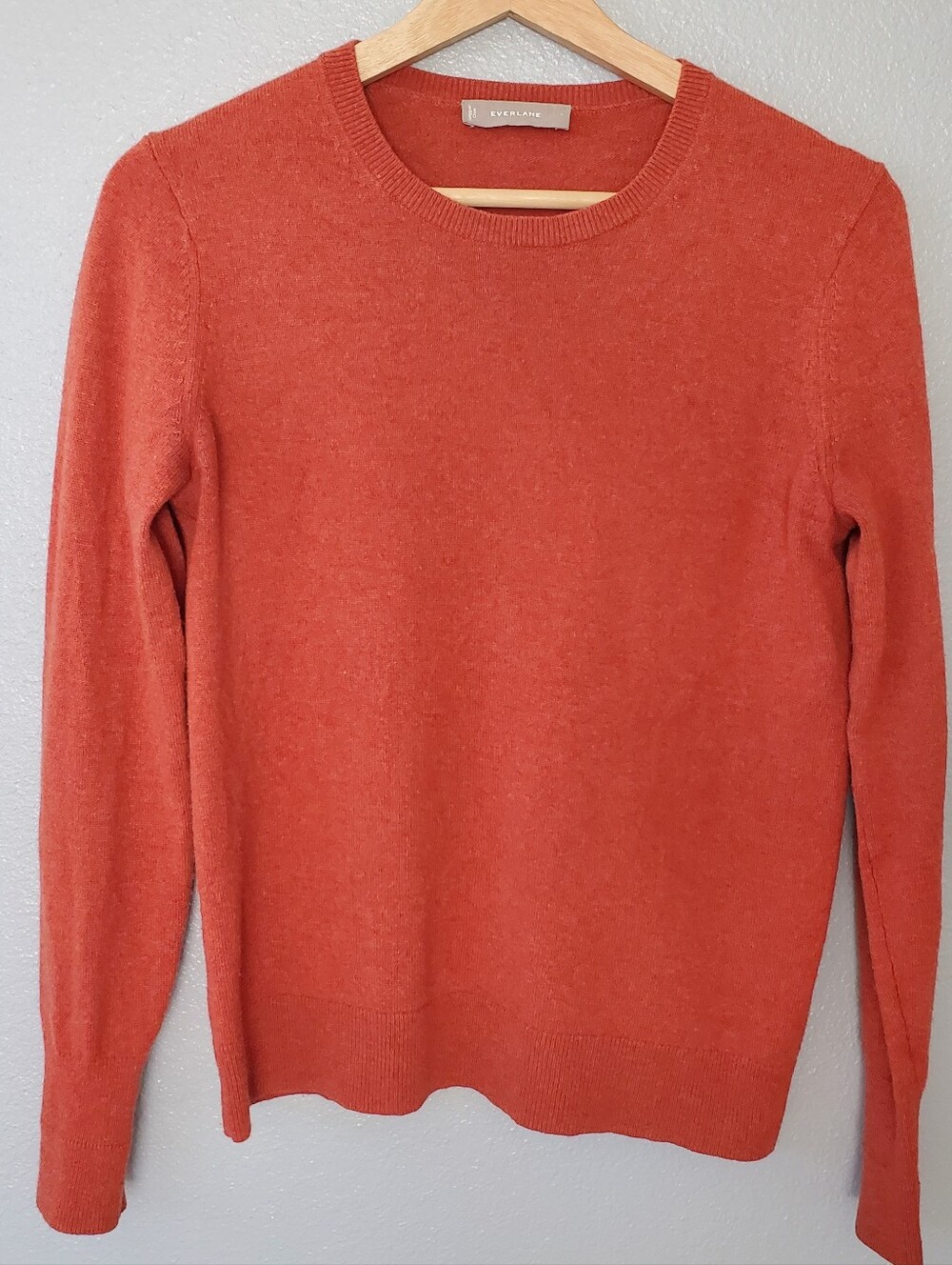 Everlane Women's Cashmere Crewneck Sweater - Rust Orange